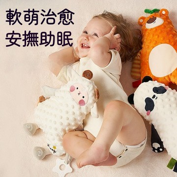 安撫玩偶 卡通安撫娃娃 3D豆豆絨 抱枕玩偶 嬰幼兒玩偶 泡泡豆安撫玩偶 泡泡豆玩偶 玩偶抱枕 手抓玩偶 刺激感官