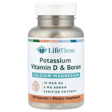 LifeTime Vitamins, 鈣 - 鎂、鉀、維生素 D 和硼，120 粒膠囊