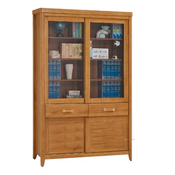 AS DESIGN 雅司家具-馬士4尺推門中抽書櫥-122*44*197cm