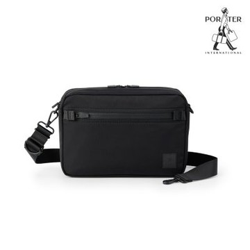 PORTER INTERNATIONAL - 自由探索VENTURE雙層斜背包 - 黑色