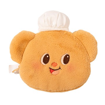 得力Deli butterbear毛絨零錢包/HY705/黃小熊/150x150x15mm