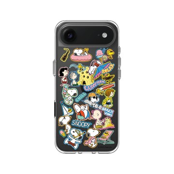 iPhone Air Clear Case（相機按鈕） 透明 - 史努比 Snoopy - 夏日活動