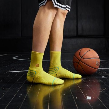 361BIG3籃球襪2024冬季吸汗專業籃球長襪男跑步運動襪精英訓練襪