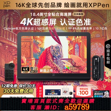 【全網低價 可打統編】XPPen數位屏ArtistPro19(4K)手繪屏電腦繪畫屏AP19數繪屏數位板