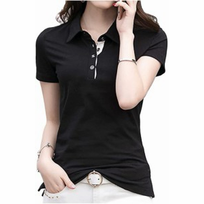 ポロシャツ レディース 半袖ポロシャツ トップス 通販 Lineポイント最大get Lineショッピング
