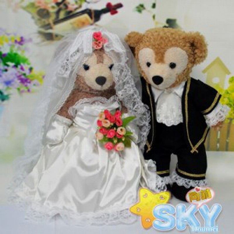 1万円以上送料無料 ダッフィーコスチューム 超豪華ウェディングドレス スーツセット Duffy ディズニー 通販 ぬい結婚式 通販 Lineポイント最大1 0 Get Lineショッピング