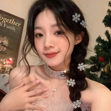 隔日到貨🔥 雪花髮夾 聖誕節公主髮夾 公主髮夾 劉海夾 髮夾 秋冬氛圍髮夾 側邊髮夾 小邊夾 閃耀水鑽髮夾 女生頭飾