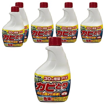Lion Chemical 獅子化學 Pix 浴廁用泡沫清潔噴霧 大容量補充瓶  520g  6瓶