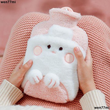 超實惠冬 注水熱水袋 暖手袋 暖暖包 插手暖水袋注水袋暖肚子加厚防爆暖手学生灌水毛绒可爱热水袋热敷