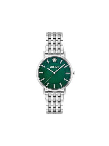 Versace - Greca Slim 40mm - men - Sapphire Crystal/stainless steel - One Size - Green