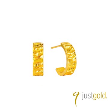 【Just Gold 鎮金店】映光 黃金耳環