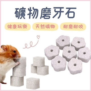 小寵加鈣磨牙石 鼠兔磨牙石 火山岩礦物磨牙石 磨牙石 倉鼠/黃金鼠/三線鼠/天竺鼠/兔子 磨牙用品 小寵+玩具