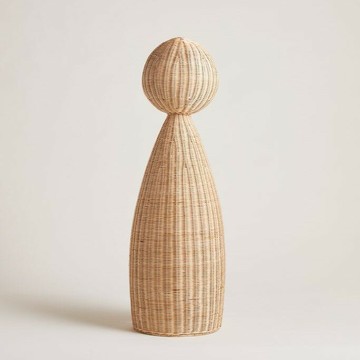 ??快速出貨?? 附發票 日式侘寂風落地燈ins風客廳臥室設計師氛圍立式燈創意個性藤編燈