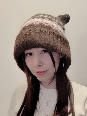 貓耳毛絨針線保暖帽(APH26001)