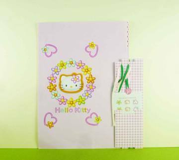 【震撼精品百貨】Hello Kitty 凱蒂貓~書套~花花【共1款】