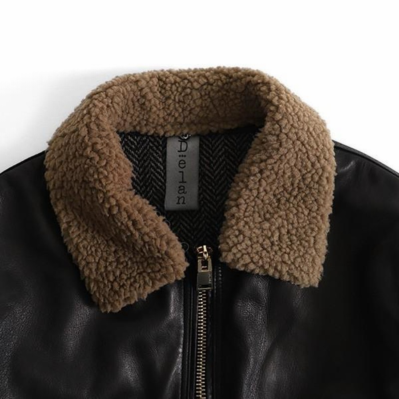 SALE] Delan デラン CARL カール A2 ボア付き レザージャケット 