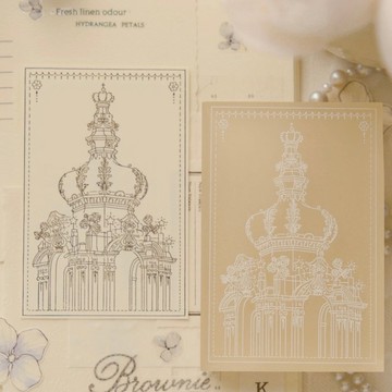 珍寶冠冕 古典亞克力印章