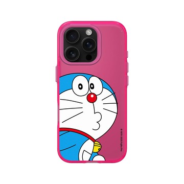 iPhone 16 Pro Clear 粉漾桃 - 哆啦A夢 Doraemon - 你在看我嗎？