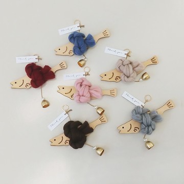 新婚夫婦家居禮品公寓擺件招財魚聖誕禮盒套裝24厘米