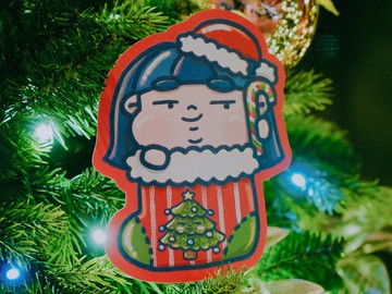 廢青Genie 聖誕臭襪卡 聖誕賀卡 Christmas Card