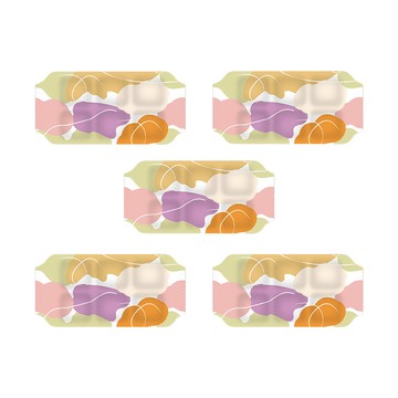 ANTIAN 花色艾草蒸汽暖腰護腰貼/自發熱暖宮貼  5片