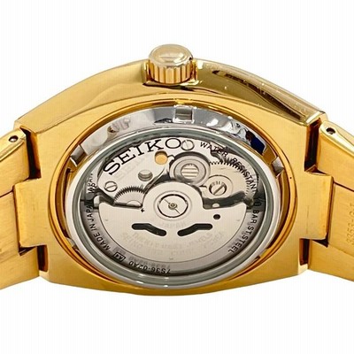 SEIKO 7s36-00m0 メンズ　時計　自動巻き ゴールド ブラック Vintage Seiko 5 Sports 100m 23 Jewels 7S36-00M0 Gents Watch