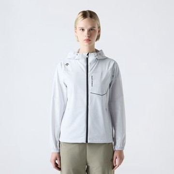 DESCENTE 迪桑特 外套 男 女 中性 運動連帽外套 寬鬆版型 TOUGH WOVEN MOTION 灰 SQ323RWB82-LGRY