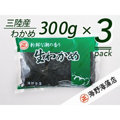 ふるさと納税 塩蔵わかめ 300g ×3パック 青のりとろろ 26g × 3パック セット 海野海藻店 国産 三陸産 わかめ 青さのり のり とろろ昆.. 茨城県大洗町