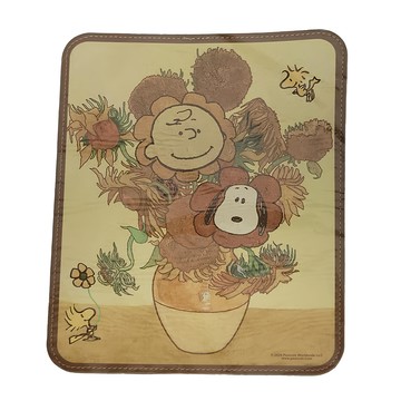 PEANUTS 史努比 大師滑鼠墊  向日葵  1個