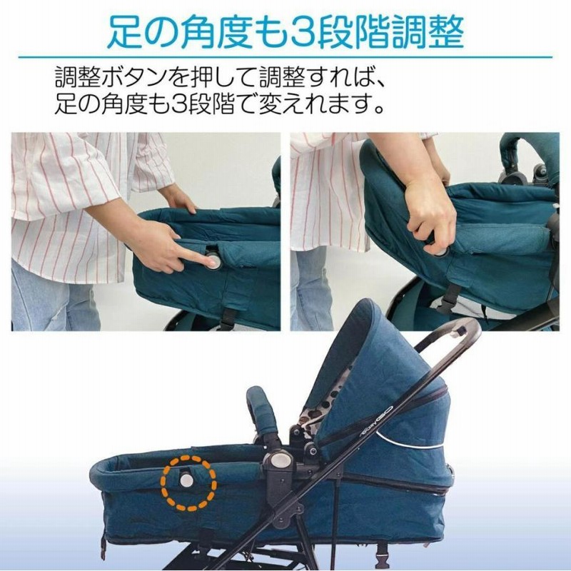 ベビーカー 折りたたみ コンパクト 新生児 大型タイヤ 軽量 a型 b型 5 