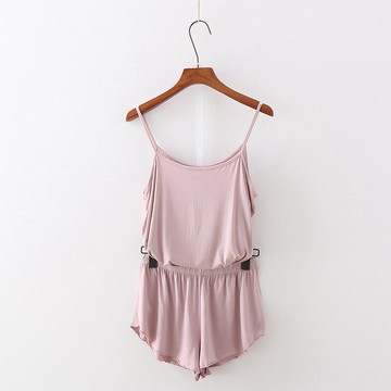 2020夏季韓版色套裝女家居服吊帶背心短褲套裝色學生閨蜜裝