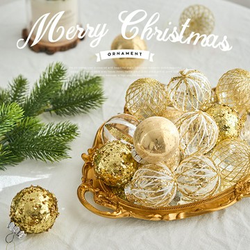 聖誕節裝飾品道具聖誕樹球掛件掛飾店鋪場景布置裝扮材料配件套裝 雙11全館免運