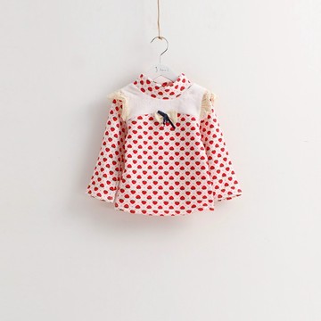 【Billgo】※現貨【L/XL碼】蕾絲毛絨草莓加絨厚T【童】【KIDG307055】