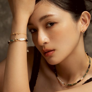 【SPANCONNY】女爵 | 水草瑪瑙 黑瑪瑙 黑尖晶 珍珠 | 天然水晶手鍊/項鍊