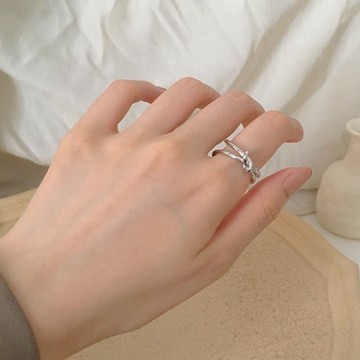 出清特價✨【現貨免運x 鈦鋼】不怕水 打結雙層鋼戒（三尺寸）R103