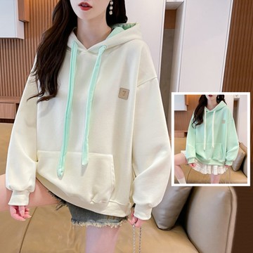 ＊ORead＊學院風復古複合牛奶絲薄款衛衣(2色M~2XL)