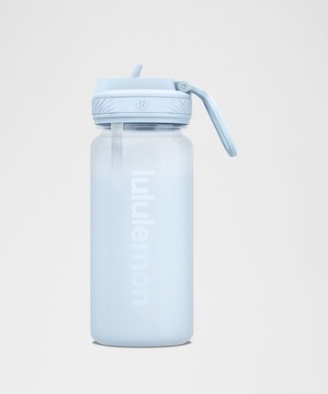 Back to Life Clear Bottle 18oz Straw Lid Frosted