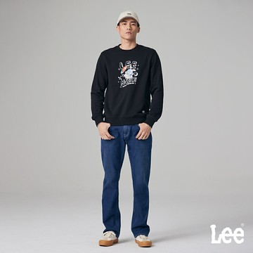 Lee 男款 743 中腰舒適直筒牛仔褲 白色皮牌 | Modern