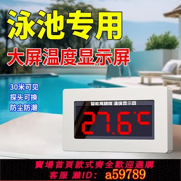 【全網低價 可打統編】泳池專用溫度計測水溫測量計溫度檢測器防水數顯溫度計商用工業用