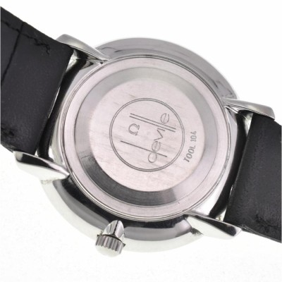 △ ☆良品【OMEGA】オメガ デビル Tool 104 SS/レザー 手巻き