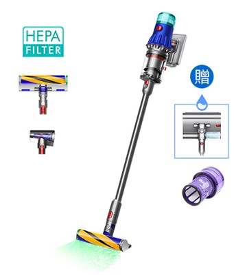 Dyson V12 Detect Slim™ Fluffy 輕量無線吸塵器 (升級版配洗地配件組)