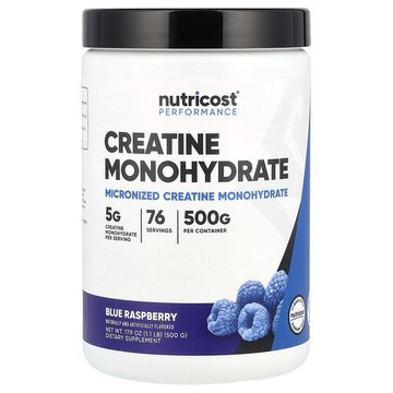 Nutricost, 一水肌酸，藍樹莓味，17.9 盎司（500 克）