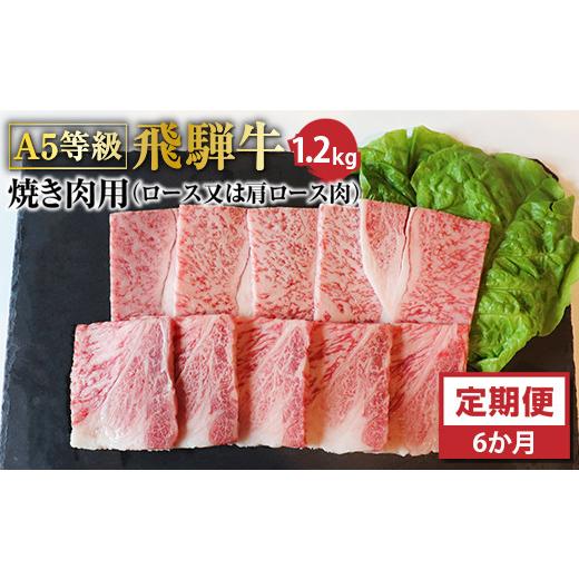 ふるさと納税 岐阜県 垂井町 Ａ5等級飛騨牛焼き肉用1.2ｋｇ　ロース又は肩ロース肉