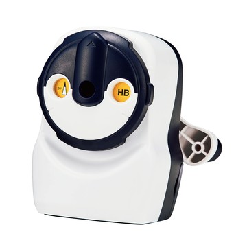 日本文具 KUTSUWA - [獲設計獎] 小企鵝 多角度削鉛筆機-白