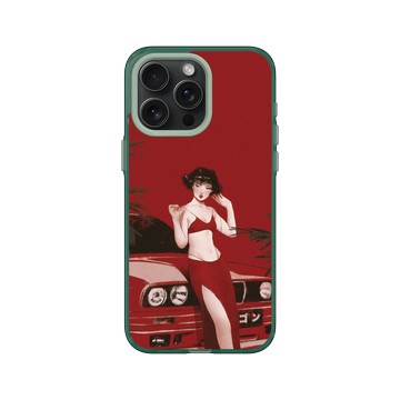 iPhone 15 Pro Max Clear 憂墨綠 - Janice Sung - Garnet 石榴石