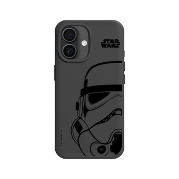iPhone 16 SolidX 黑 - 迪士尼-星際大戰 Star Wars - 星際大戰 – 風暴兵黑線條