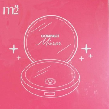 (10%蝦幣回饋免運) m2 美度USB 充電攜帶式雙面LED化妝鏡（三段光源）