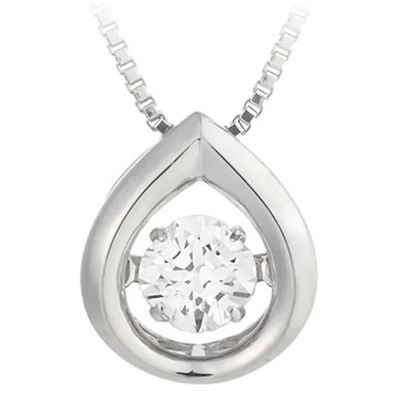 Crossfor New York 純銀懸浮閃動項鍊 lucky motif 幸運模式  銀色  鍊長40 + 5cm延長鍊