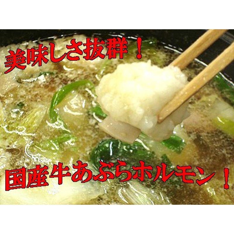 国産牛モツ鍋セット（野菜抜き）しょうゆ味（2から3人前用）