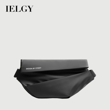 IELGY 男包 新款 機車防潑水 多功能胸包斜背包